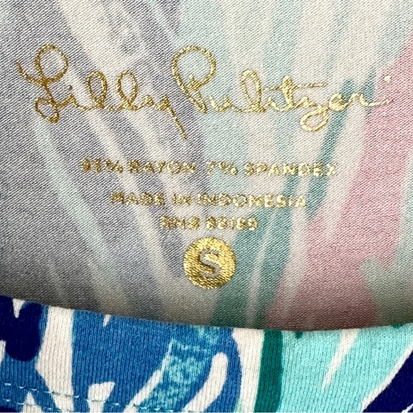 Lilly Pulitzer Sophie Pink Blue Green Tunic Dress Size Small - Picture 4 of 10